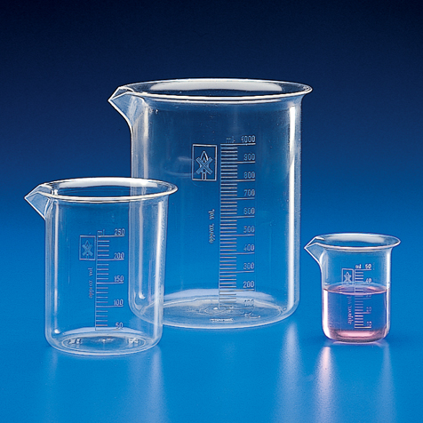 Globe Scientific Beaker, PMP (TPX), Molded Graduations, 1000mL Image